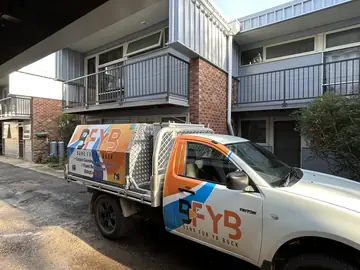 A BFYB service ute at a job in the New England