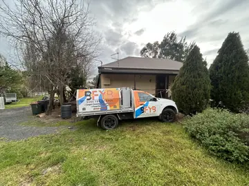 A BFYB service ute at a job in the New England