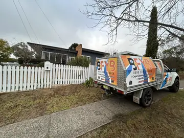 A BFYB service ute at a job in the New England