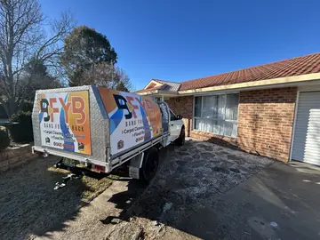 A BFYB service ute at a job in the New England